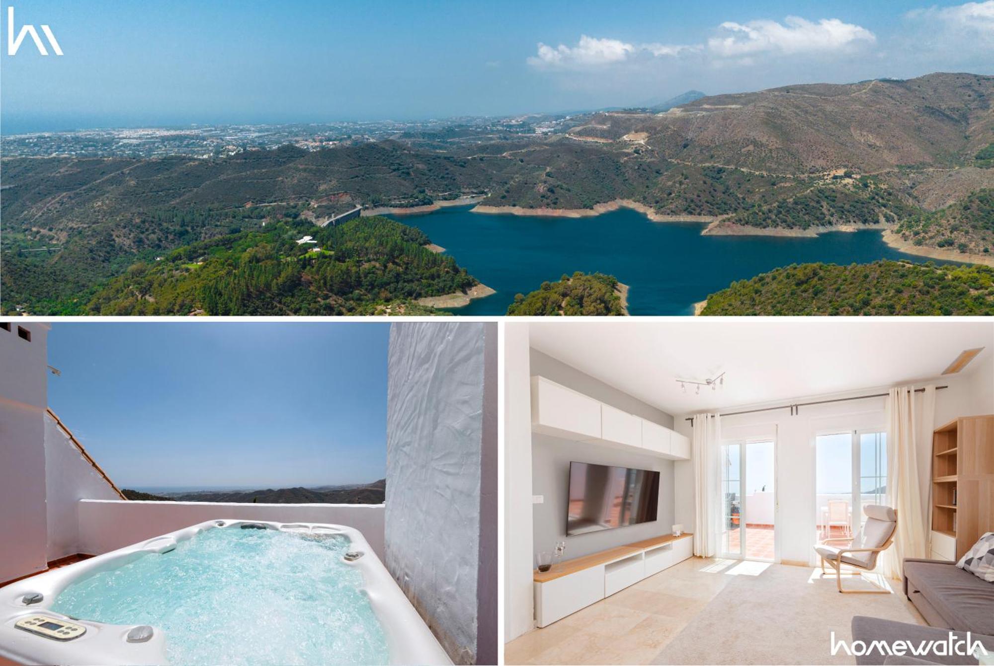 Modern Sea & Lake View Penthouse With Private Jacuzzi - 8 Min To Puente Romano Istan Exterior photo